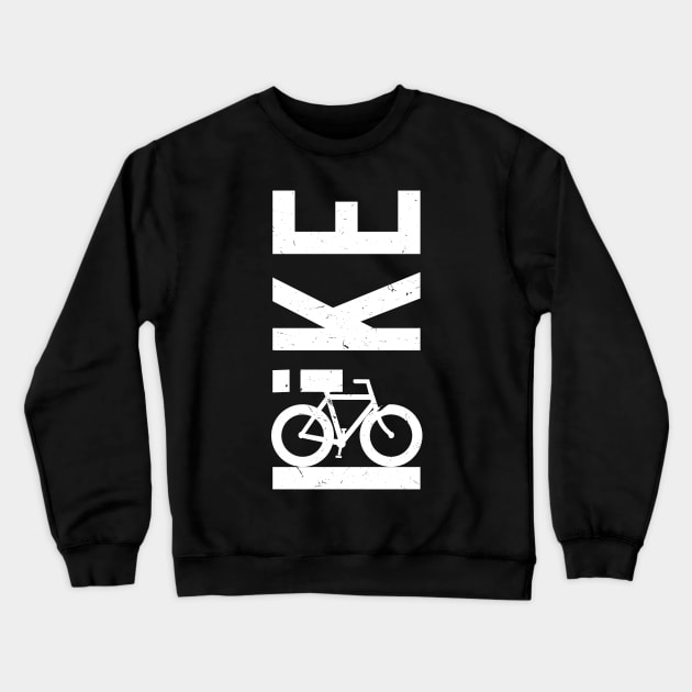 BIKE Word Art Illustration Crewneck Sweatshirt by SiGo